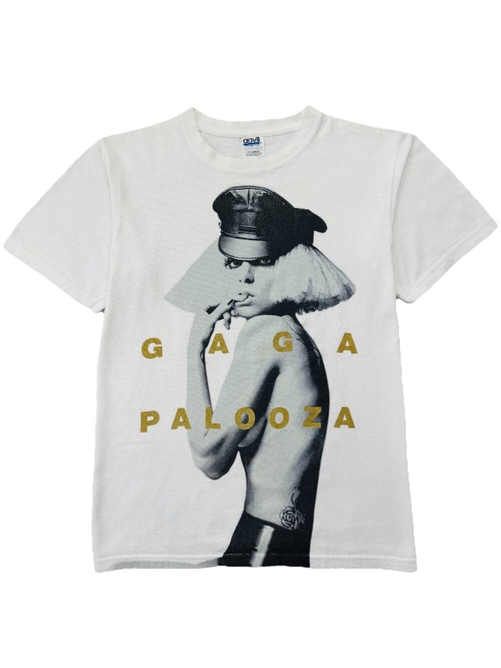 Lady Gaga 2010 Gaga Palooza Concert T-shirt Unisex Small Anvil Tag Lollapalooza